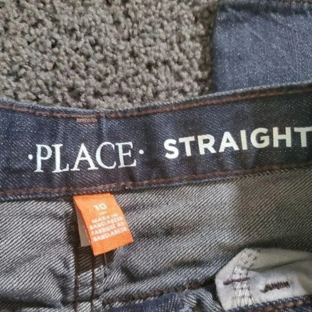Children's Place Straight Leg Denim Pants Blue 10